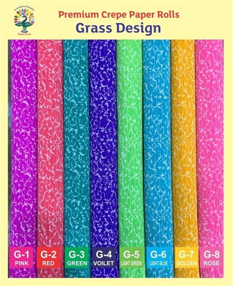 Grass Pattern Crepe Paper Roll At Rs 30 Pack Crepe Paper Roll In Agra Id 25865206073