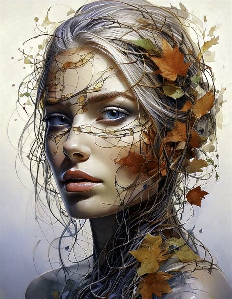 woman artistic portrait blending  stock photo public domain pictures