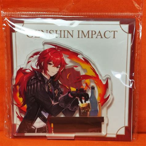 Diluc Ragnvindr Genshin Offline Store Theme Acrylic Stand Cm