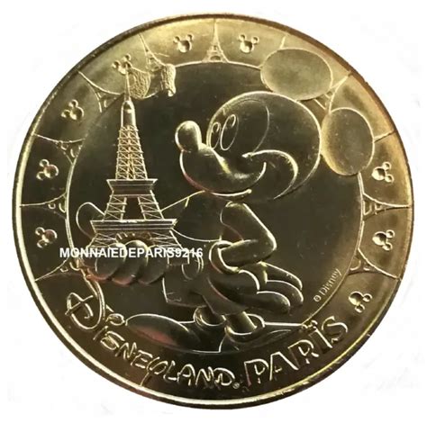 MONNAIE DE PARIS 77 Disneyland 33 Mickey Tour Eiffel 2014 Gras EUR 5