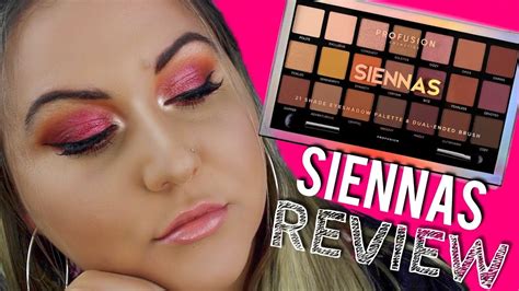 Profusion Cosmetics SIENNAS PALETTE REVIEW YouTube