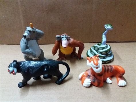 Disney Set Of 5 The Jungle Book Figure Shere Khan Bagheera Baloo Kaa