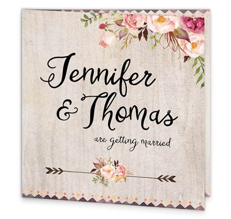 Tri Fold Wedding Invitations | Template Business