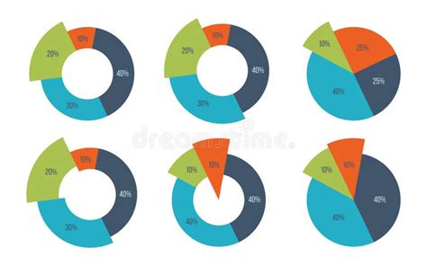 Vector Circle Infographics Set Template For Diagram Graph