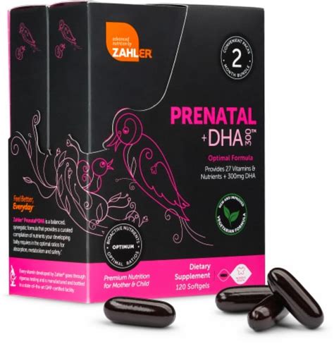 Zahler Prenatal Dha 300 Optimal Formula Dietary Supplement Softgels 120 Ct Kroger