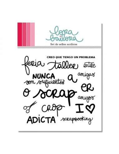 Set de sellos acrílicos Scrap Lora Bailora Tienda de Scrapbooking