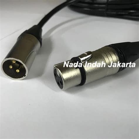 Jual Kabel Mic Xlr Female To Male Full M Meter Shopee Indonesia