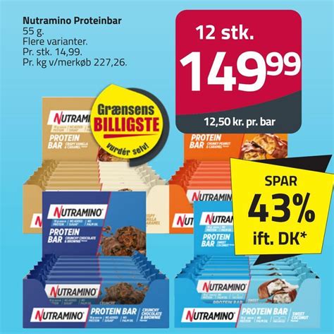 Nutramino Proteinbar Tilbud Hos Fleggaard