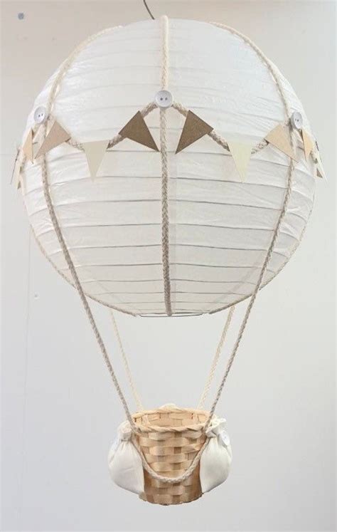 Neutral Themed Hot Air Balloon Nursery Light Shade Etsy