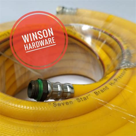 Jual Selang Angin Kuning Kompresor 15M Seven Star High Pressure Hose Di