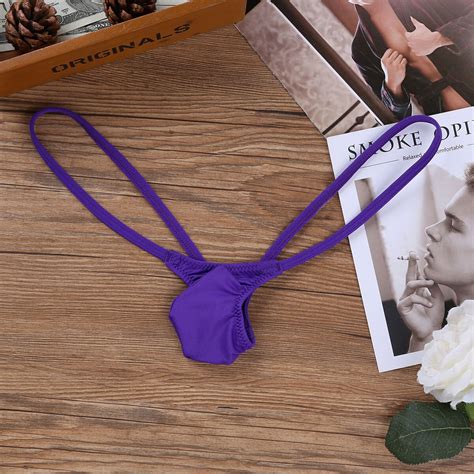 Sexy Men Thong Underwear Jockstrap Pouch Panties Micro Bikini Brief G String Ebay