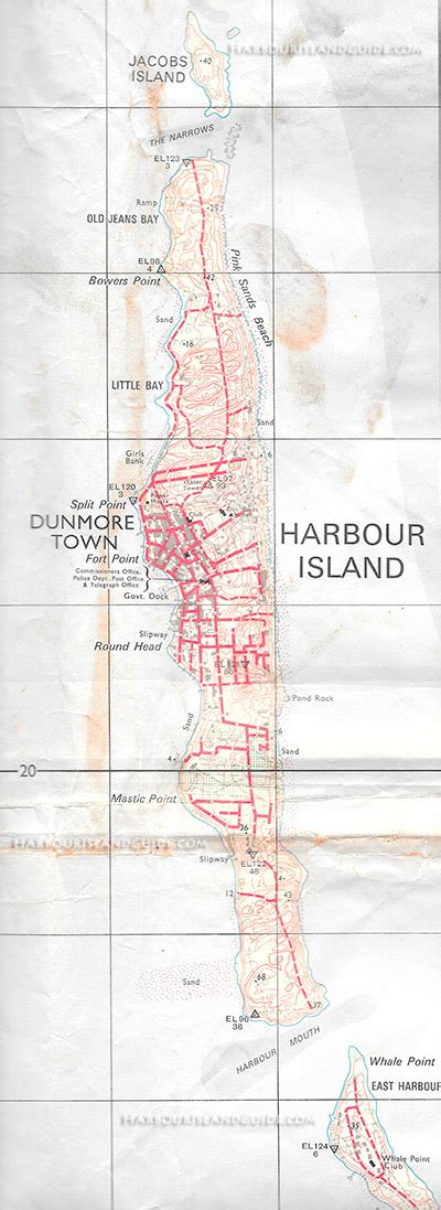 Old Government Map Of Harbour Island Harbourislandguide