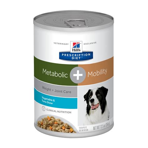 hills prescription diet metabolic mobility weight joint care vegetable tuna stew canned