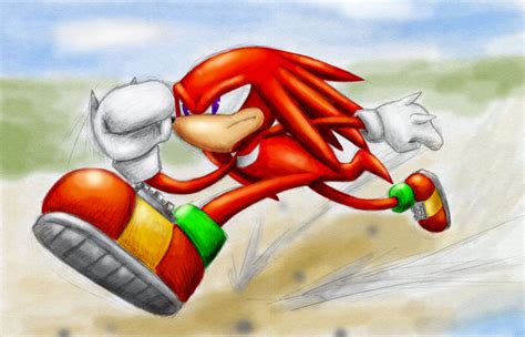 Knuckles Correndo - Knuckles the echidna running by Rush88 on DeviantArt