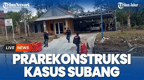 Saat Yoris Dihadirkan Di Pra Rekonstruksi Kasus Subang Di Tkp Tuti