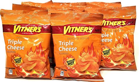 Amazon Vitners Sizzlin Hot Salt Sour Potato Chips A Chicago