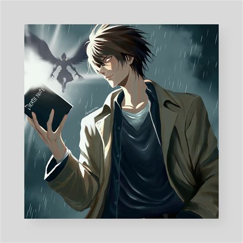 yagami light  art print  mon mon inprnt