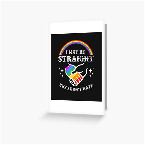 Tarjetas de felicitación Puedo ser heterosexual pero no odio LGBT Gay Pride LGBTQIA Mes