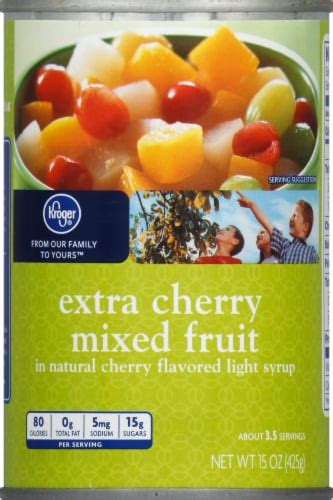 Kroger® Canned Extra Cherry Mixed Fruit In Light Syrup 15 Oz Qfc