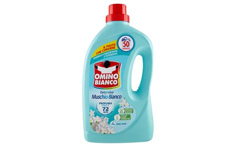 Omino Bianco Detersivo Lavatrice Liquido Muschio Bianco 2000 Ml 50 Lavaggi