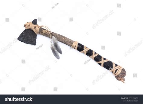 Tomahawk On White Background Battle Axe Stock Photo 2221728051