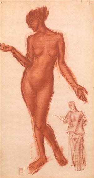 Aleksandr Yevgeniyevich Yakovlev Standing Nude Mutualart