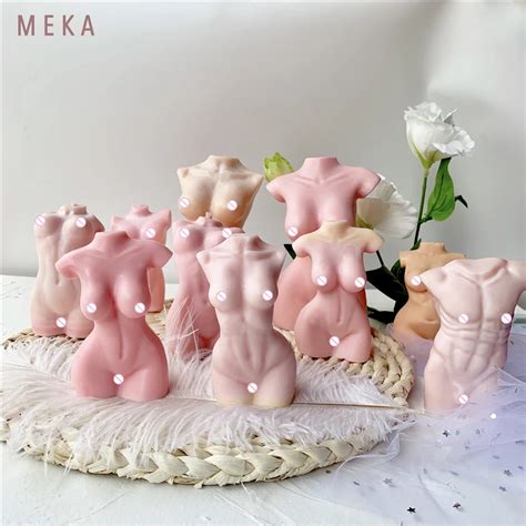 C Diy Custom D Molde Silicona Velas Candle Molds Human Torso Mould