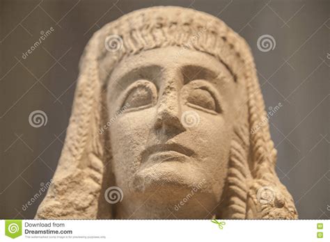 Iberian Lady Sculpture Stock Photo Image Of Closeup 74552686