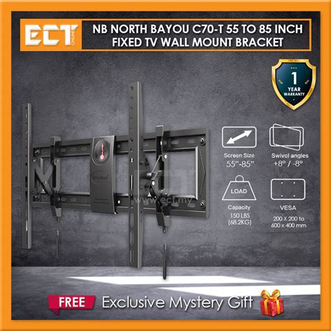 Nb North Bayou C T To Inch Ergonomics Adjustable Tv Wall Mount