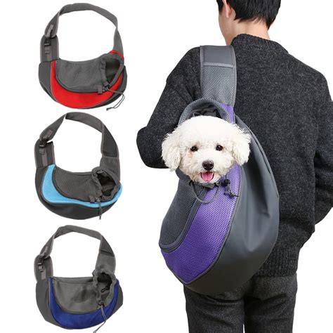 pawstrip pet sling carrier dog bag outdoor travel tote dog sling carrier cat bag mesh breathable
