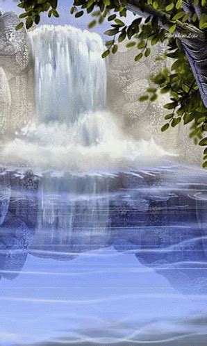 Water Waterfall GIF - Water Waterfall Calm - Discover & Share GIFs