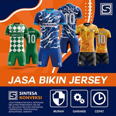 Konveksi Jersey Printing 1 Jasa Bikin Buat Kaos Futsal Bola