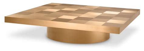 Casa Padrino Luxury Coffee Table Brass 134 X 134 X H 30 Cm Square