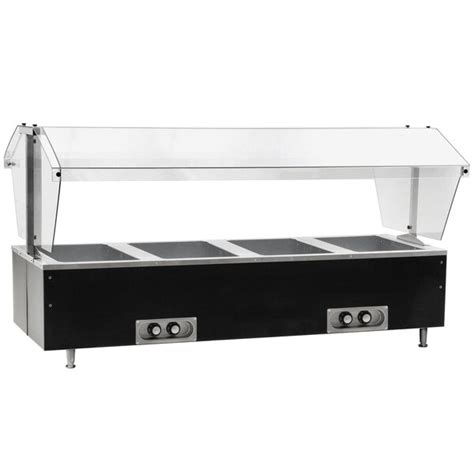 Eagle Group CDHT Deluxe Service Mates Four Pan Open Well Tabletop Hot Food Buffet Table With