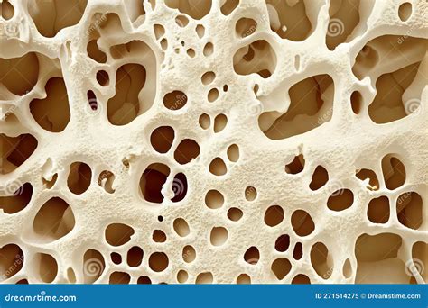 Histology Of Human Compact Bone Tissue Cells Under Microscope View For