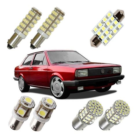 Kit Super Led Gol Quadrado G Luz Pingo Teto Placa R Xenon R