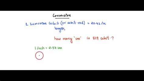 Solved A Cubit Is An Ancient Unit Measurement Of Measurement In