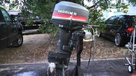 30 HP Mariner 2 Stroke Tiller Short Shaft Outboard Electric Start YouTube