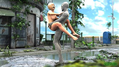 Blonde Gal With Big Boobs Gets Rammed By Silver Cartoon Picture 4