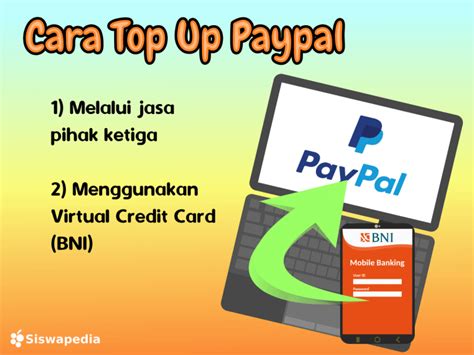 Cara Top Up Paypal Siswapedia