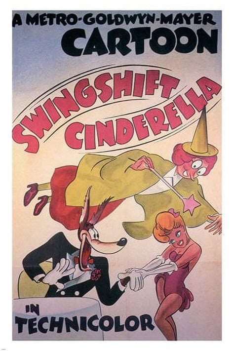 Swing Shift Cinderella By Tex Avery Movie Poster 1945 Cartoon 20x30 Hot New Walmart