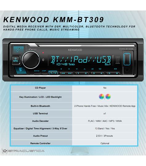 Kmm Bt Kenwood Radio Usb Bluetooth