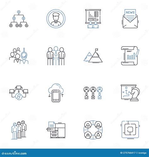 Grassroots Line Icons Collection Community Local Activism