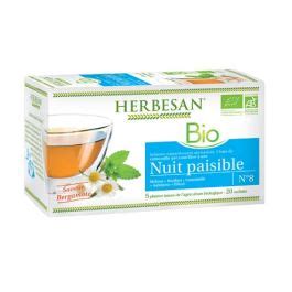 Herbesan Infusion Camomille Nuit Paisible Bio Sachets Pas Cher