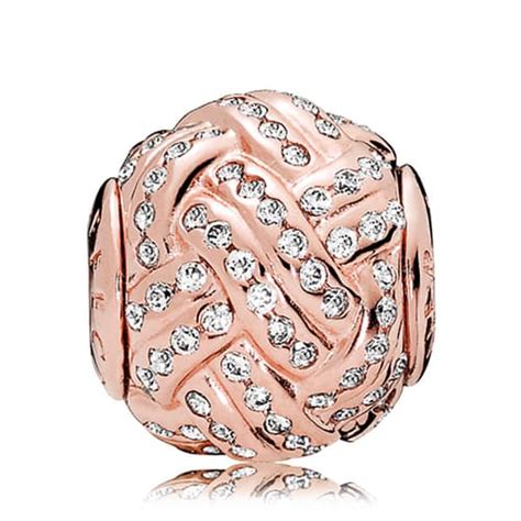 PANDORA ESSENCE Rose Gold CZ AFFECTION Charm - Pancharmbracelets.com