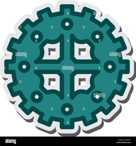 Single Gear Icon Stock Vector Image Art Alamy