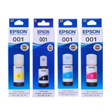 Epson 001 CMYK Full Set Original Refill Ink Bottle Price In Bangladesh