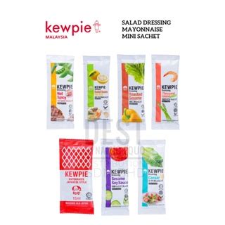 SACHET Kewpie Sachet Dressing Mayonnaise Halal Thousand Island Hot Spicy Caesar Roasted Sesame