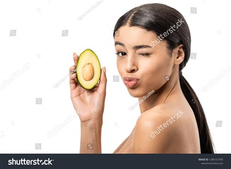 Beautiful Naked African American Woman Holding Stock Photo Shutterstock