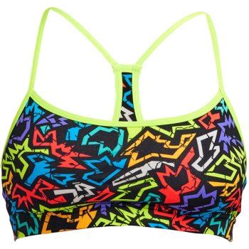Funkita Swim Crop Eco Bikini Top Women Funk Me BIKE